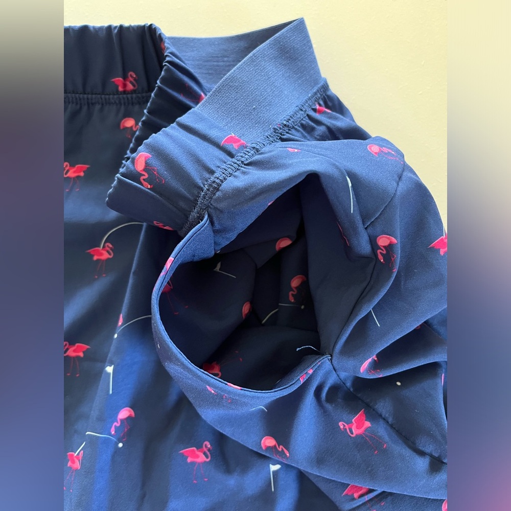 Women’s Kyodan Golf Skort Size Small Blue with Pink Flamingo print activewear - Picture 2 of 6